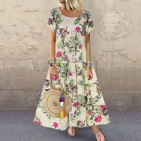 Zelpha - The comfortable long floral dress