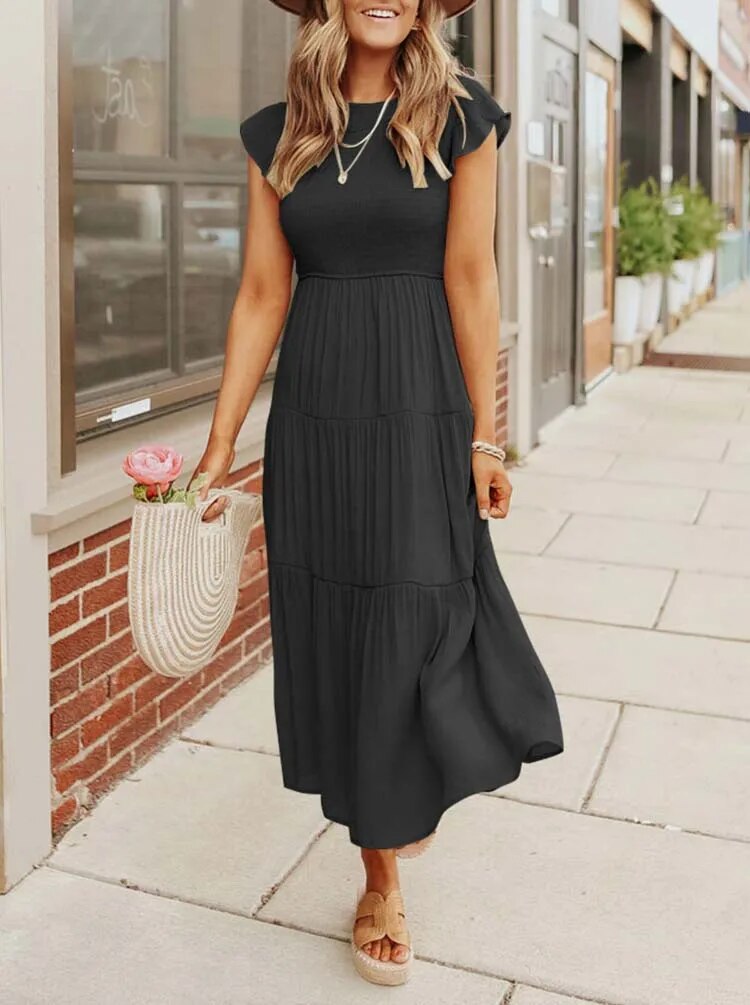 Brigitte - Comfortable maxi dress for summer