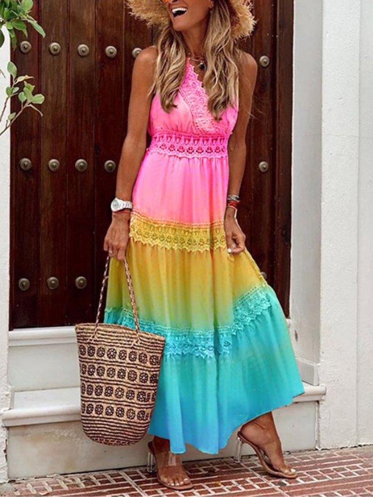 Alanna - Elegant long dress for summer