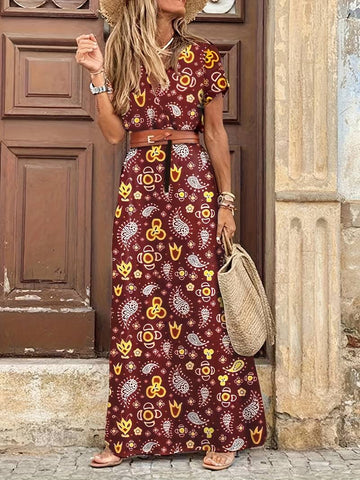 Zavanna - Floral Maxi Dress for Women