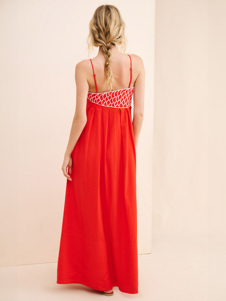 Allie - Fish top maxi dress