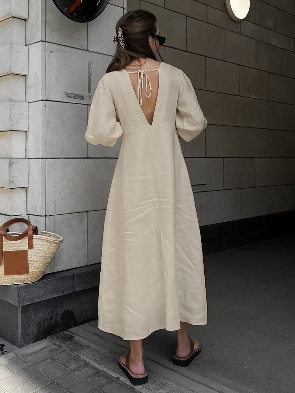 Bunnita - Linen button dress