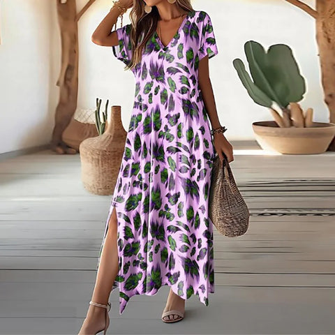 Bridgette - Printed summer dress with loose fit