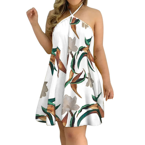 Allison - Printed off-the-shoulder mini dress