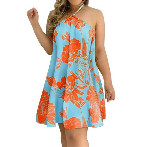 Allison - Printed off-the-shoulder mini dress