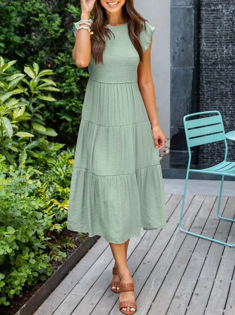 Brigitte - Comfortable maxi dress for summer