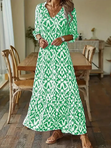 Bryanna - Maxi dress with half sleeves