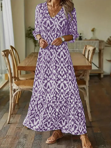 Bryanna - Maxi dress with half sleeves