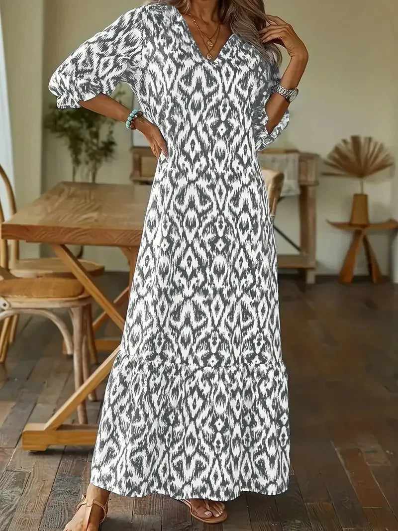 Bryanna - Maxi dress with half sleeves