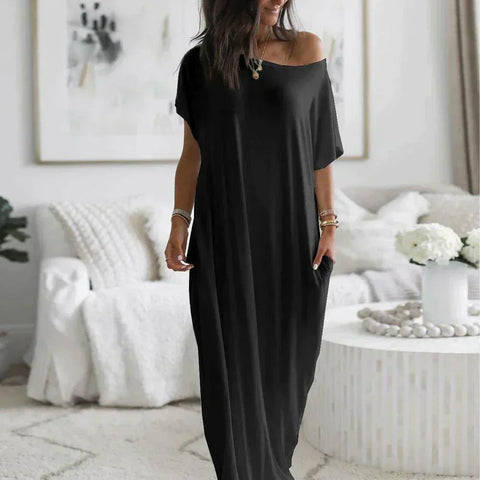 Beth - Maxi shirt dress