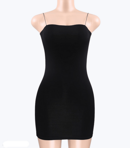 Zalicia - Figure Accentuating mini dress with spaghetti straps