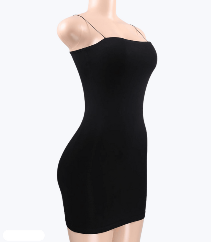 Zalicia - Figure Accentuating mini dress with spaghetti straps